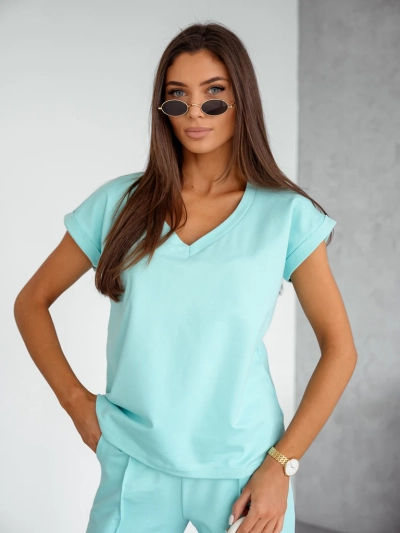 Royalfashion Dámský bavlněný casual set s krátkými rukávy