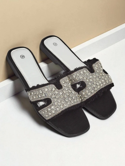 Royalfashion Dámské sandály s kamínky CrystalEase