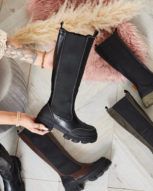 Жіночі напівчеревики Royalfashion чорного кольору Blyss