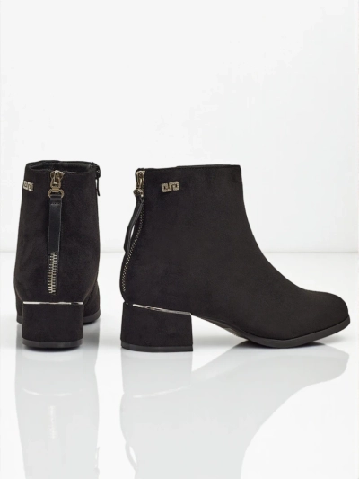 Dámské kotníkové boty eko semišové na sloupku Arshinea