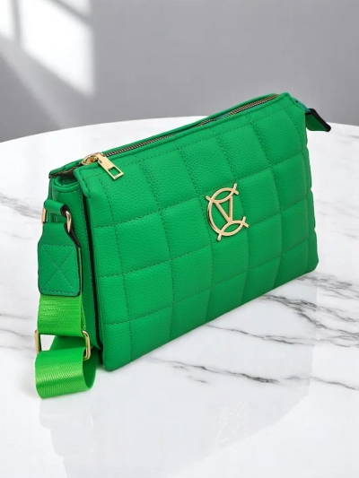 Royalfashion Klasická kabelka pro ženy s prošívaným předním dílem