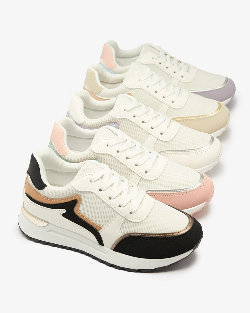 OUTLET Royalfashion Чорно-білі жіночі спортивні кросівки Vegris