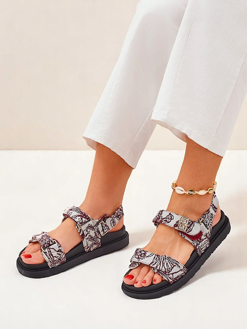 Royalfashion Жіночі сандалі з принтом алое