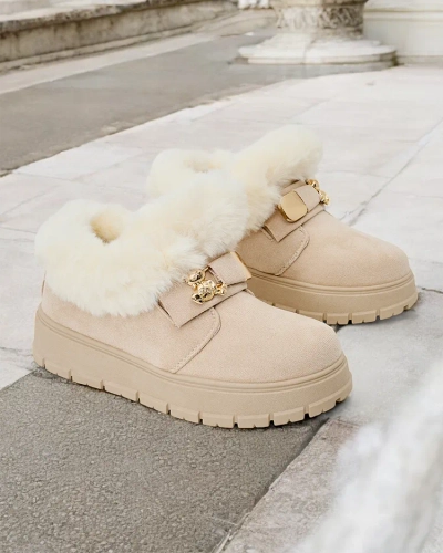 Royalfashion Жіночі короткі черевики а-ля снігоступи Dobis