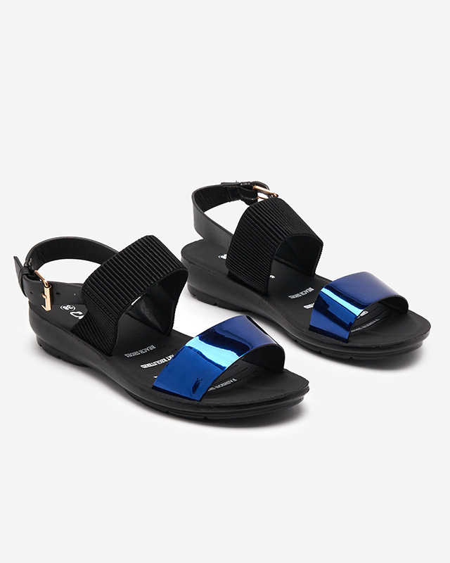 Námořnicky modré dámské sandály z ekokůže Loqui- Footwear