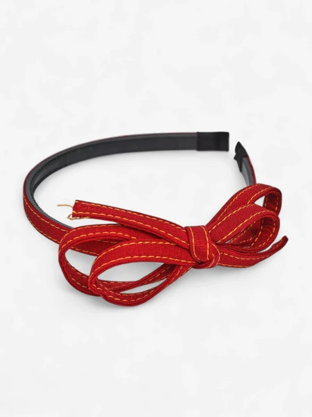 Royalfashion Обруч для волосся з бантиком у джинсовому стилі