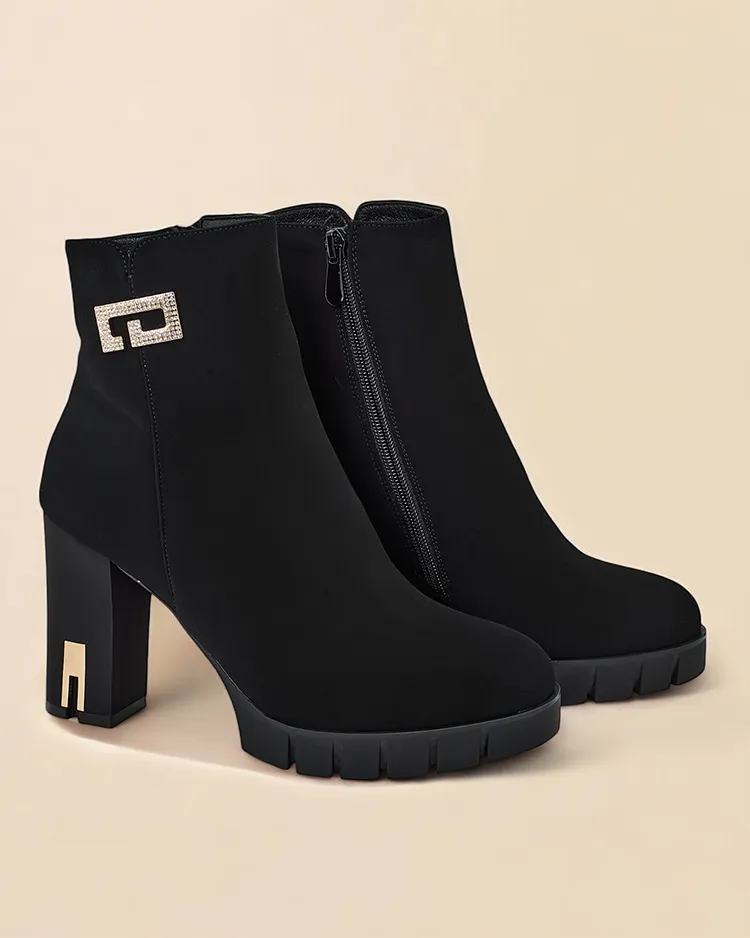 Dámské kotníkové boty Royalfashion na sloupku Orotti