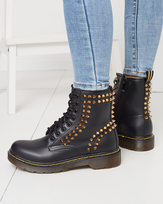 Černé dámské boty s cvočky Operias - Obuv