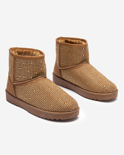 Dámské sněhule s velbloudími kubickými zirkony Rudis - Obuv