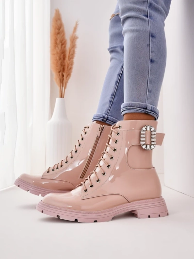 Royalfashion Жіночі чоботи на шнурівці Lacero