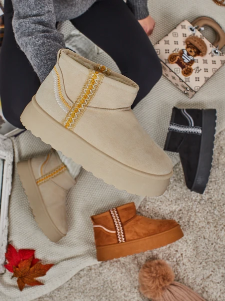 Krátké boty a'la sněhule dámské Pravel