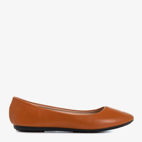 Коричнева балерина з еко-шкіри Falo - Взуття 1