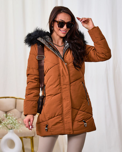 Жіноча зимова куртка Royalfashion Brown