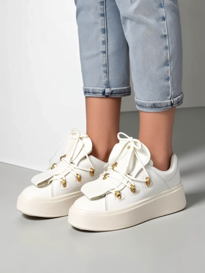 Royalfashion Dámské sneakers s dekorativním jazykem Domatories
