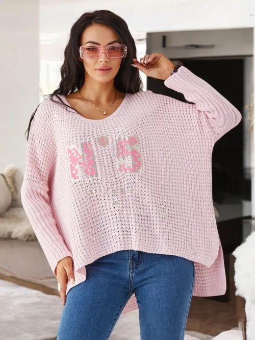 Royalfashion Жіночий акриловий светр з принтами