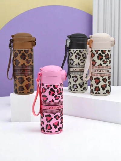 Royalfashion Termo hrnek s výtokem Glam Leo