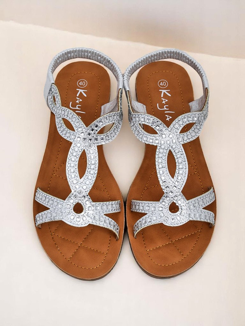 Royalfashion Жіночі сандалі з декоративними ремінцями Lola Grace