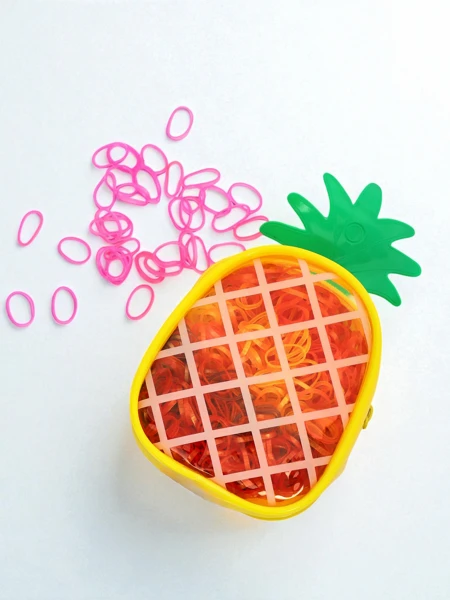 Royalfashion Vícebarevné silikonové gumičky Ananas