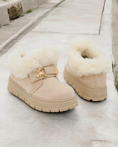 Royalfashion Жіночі короткі черевики а-ля снігоступи Dobis