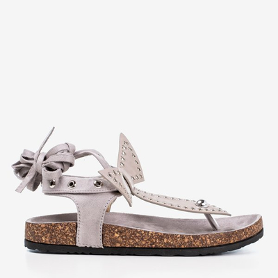 OUTLET Світло-сірі босоніжки Celione - взуття