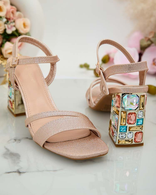 Жіночі босоніжки Royalfashion Solepte зі стразами