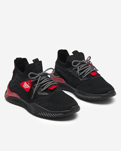 Чорно-червоні чоловічі кросівки Emaik