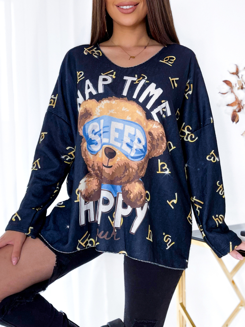 Royalfashion Жіноча довга блуза з принтом