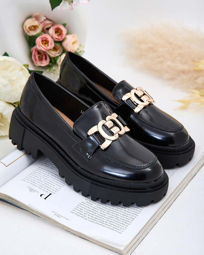 Royalfashion Dámské lakované mokasíny Bevevra