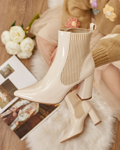 Royalfashion Білі жіночі черевики на шпильці Lady Jeny