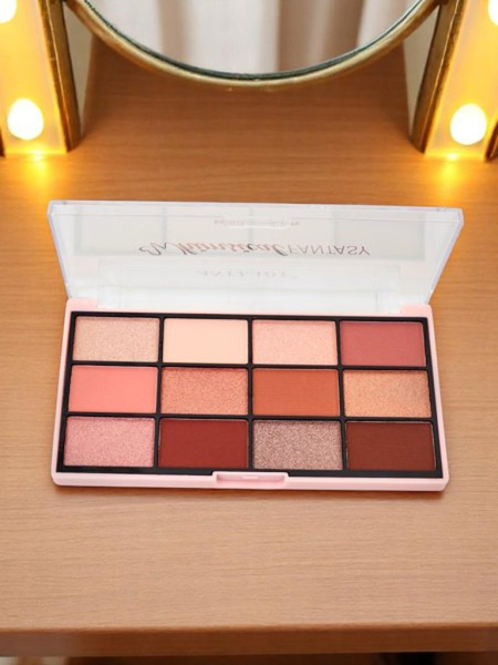 ANYLADY Paleta 12 očních stínů s třpytivým a matným efektem Champagne Ruby Glamour