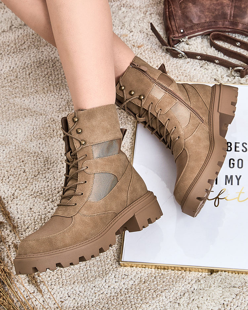 Жіночі черевики на шнурівці Royalfashion Hovienta