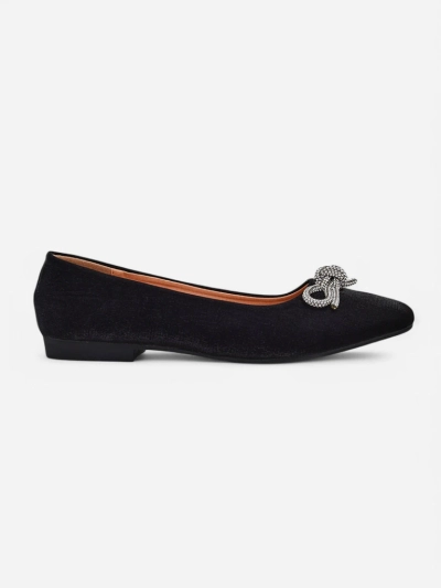 Royalfashion Жіночі балетки з бантом і блиском Ofenal