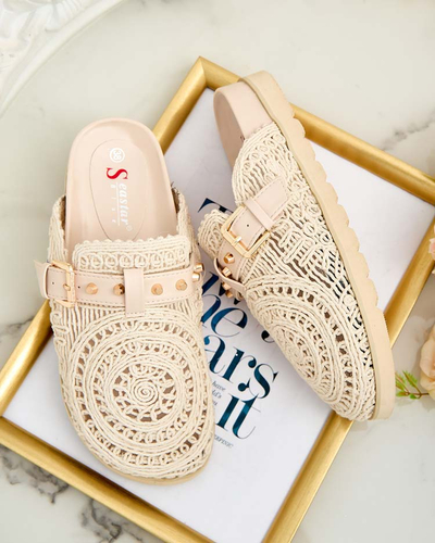 Royalfashion Жіночі шльопанці з вишивкою Leronip