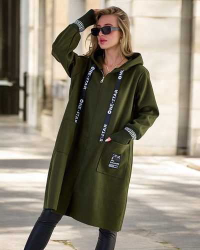 Royalfashion Dámská bunda a'la kabát ke kolenům