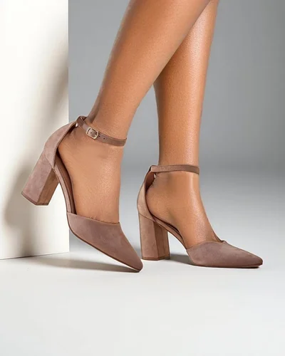 Royalfashion dámské eco-suede lodičky Caldeno