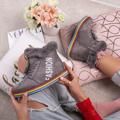 šedá trenéři Raelyn - obuv