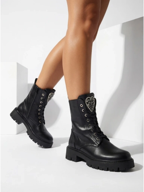 Жіночі Ботильйони Luna Чорні Шкіряні Елегантні на Осінь