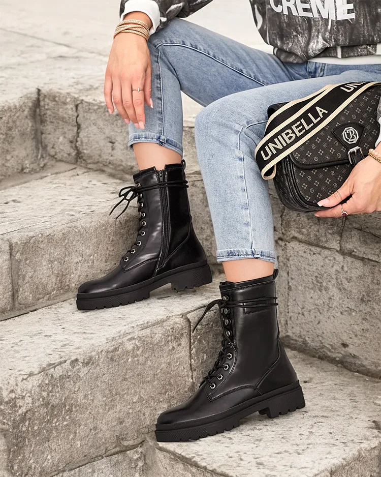 Royalfashion Dámské vysoké boty Ubbus bagger