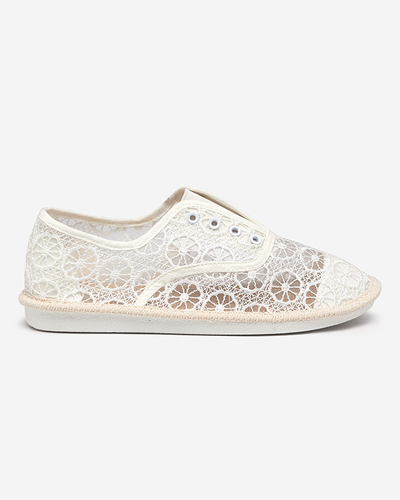 Dámské bílé krajkové tenisky Herinka - obuv