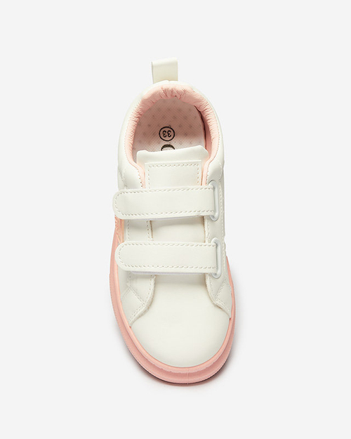 Біло-рожеві дитячі спортивні кросівки Yovoy- Footwear