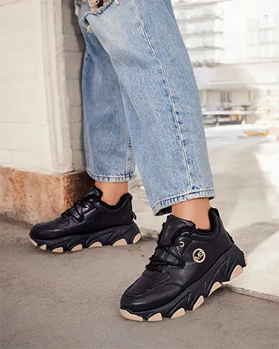 Royalfashion Dámské zateplené tenisky Aronni