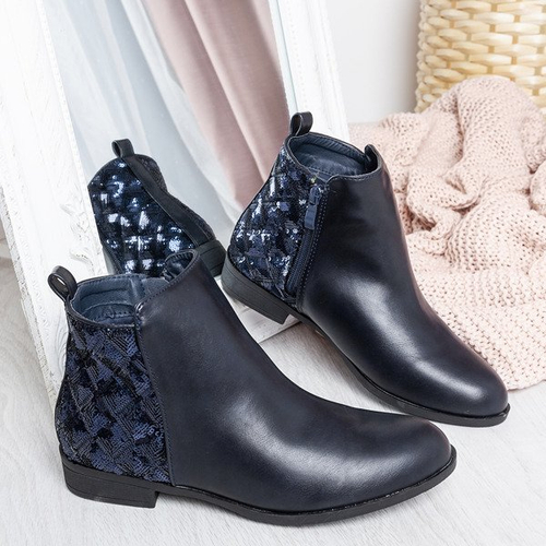 Сині черевики з блискітками Pajetka - Взуття