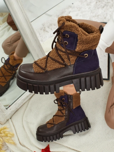 Dámské workery s kožíškem Cindora