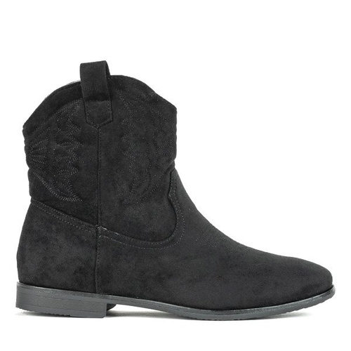 Чорні черевики типу ковбойських Yuki - Взуття