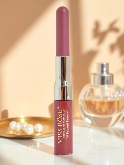 2-v-1 Tekutá Rtěnka a Konturka na Rty Rose Cream
