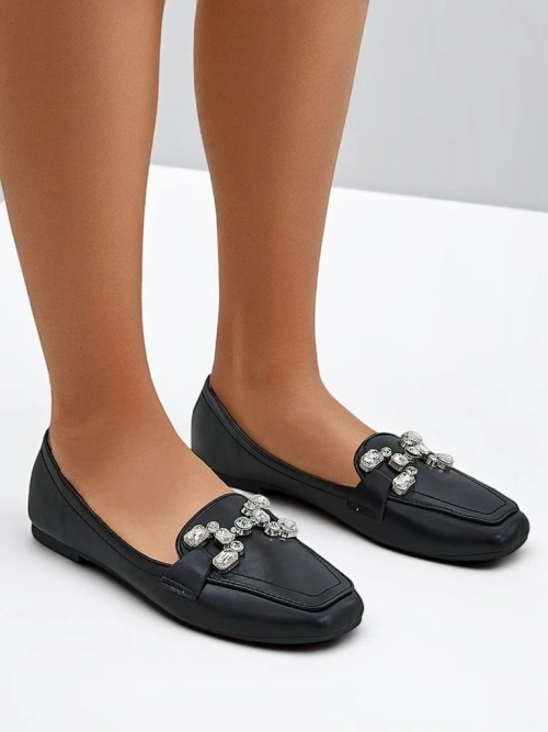 Royalfashion Жіночі мокасини з стразами Lecilla