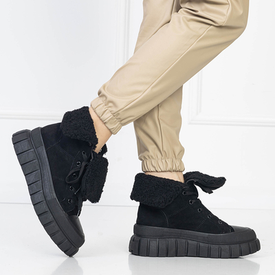 Dámské eko semišové vysoké kozačky Evoni- Shoes