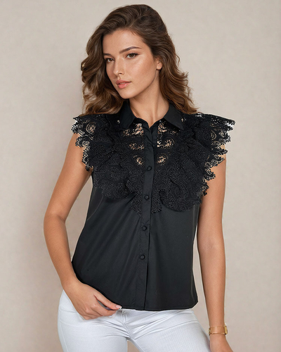 Royalfashion Dámská krajková košile