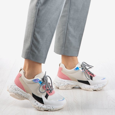 Vícebarevná dámská teniska s holografickými vložkami Muzzis - Obuv 1