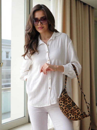 Royalfashion Dlouhá oversized košile pro ženy